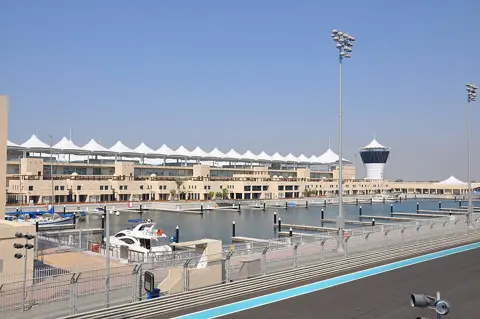 Yas Marina Circuit — A trackside view of Yas Marina Circuit.