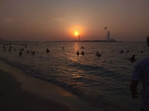 Corniche Beach — Evening light at Corniche Beach.