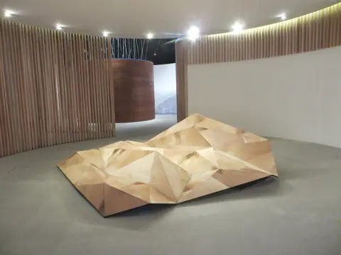 Geometric installation at the Emirati Expressions exhibition in Manarat Al Saadiyat