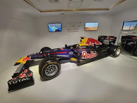A racing car displayed within the visitor experience