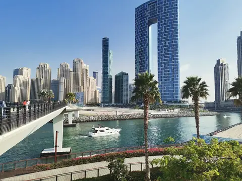 View from Bluewaters island