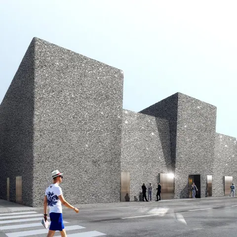 Concrete, the angular exhibition building at Alserkal Avenue