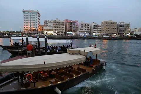 Abras lie beside the creekside boarding area, photographed in 2018