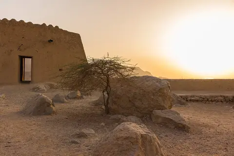 ضایہ قلعہ — ضایہ قلعے پر غروبِ آفتاب کی روشنی۔