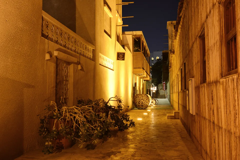 Entrance to XVA Art Hotel in Al Fahidi, photographed in 2017