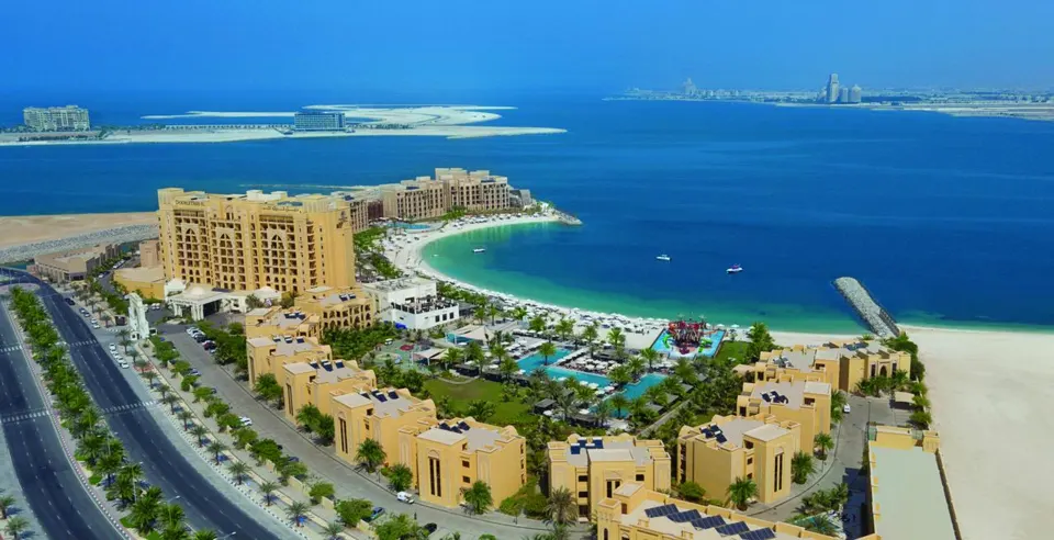 DoubleTree by Hilton Resort & Spa Marjan Island exterior; archival aerial